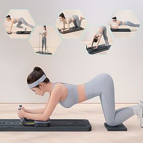 Višenamjenska sklopiva ploča za pilates reformer s LCD zaslonom i ekspanderima ModernHome