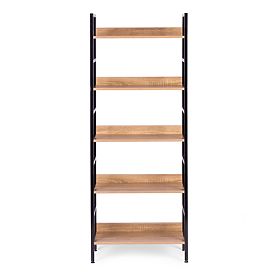 Visoka loft polica s 5 polica metal MDF ModernHome, MODERNHOME