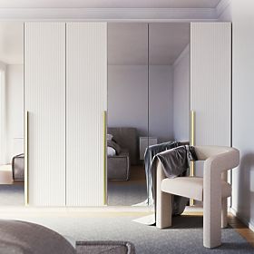 Vrata za ormar Neroli, 45,6 cm, jednostruki utori, bijela, lectus