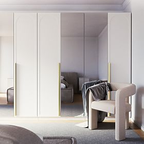 Vrata za ormar Neroli, 45,6 cm, lučni umetak, bijela, lijeva, lectus