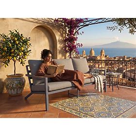 Vrtna sofa s 3 sjedala MISTERIOSO udobna sofa za balkon 190cm