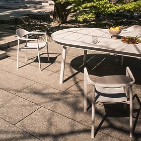 Vrtna stolica Marinelli, aluminijska, bijela/zelena, lectus