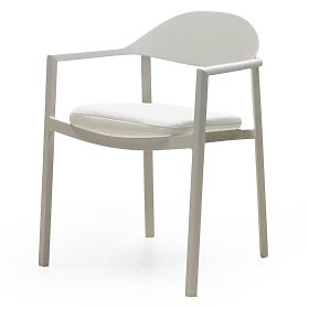 Vrtna stolica Marinelli II, aluminijska, svijetlo bež