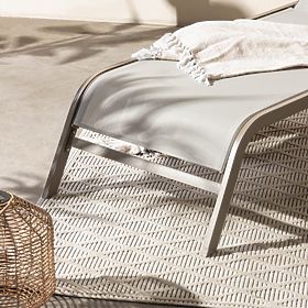 Vrtni ležaljka Sandy podesiva, svijetlosiva/bež