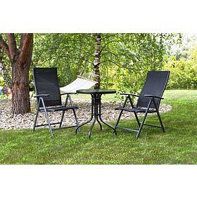 Vrtni stol 60 cm kaljeno staklo stol za vrt terasu balkon