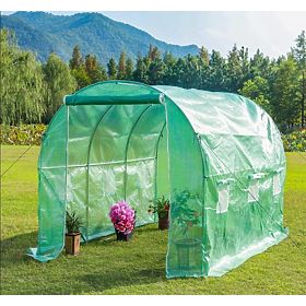 Vrtni tunel od folije staklenik 3x2x2 m 6 m² metalni okvir UV folija, Bauerkraft