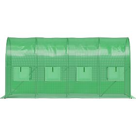 Vrtni tunel od folije staklenik 6x3x2 m 18 m² metalni okvir UV folija, Bauerkraft