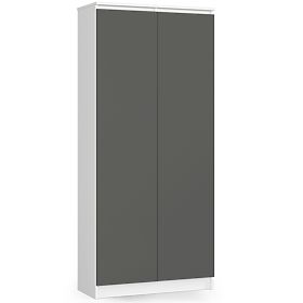 ZATVORENA KNJIŽNICA R80 2D 8P CLP BIJELA / SIVA