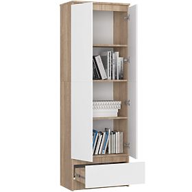 ZATVORENA POLICA R60 2D 1SZ CLP PK HRAST SONOMA / BIJELA