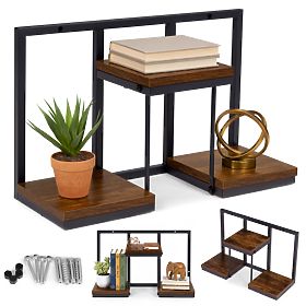 Zidni stalak za cvijeće viseća polica za cvijeće dekoracija 3 razine loft ModernHome