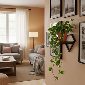 Zidni stalak za cvijeće viseća polica za cvijeće dekoracija loft dijamant ModernHome, MODERNHOME