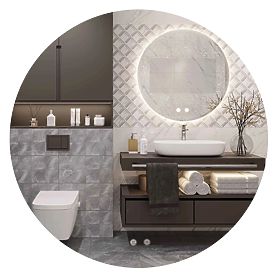 ZIDNO LED OGLEDALO 80cm HZJ080